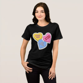 Süßigkeiten-Herzen Valentinstag  Tri-Blend Shirt