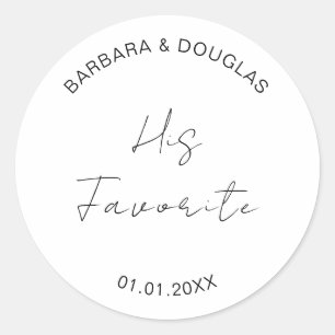 Süßigkeiten Hochzeitssnack Desserts - Danke für Ih Runder Aufkleber