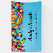 Süßigkeiten im Candy Shop für Spaß und Farben Banner (Vertikal)