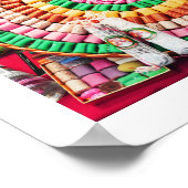 Süßigkeiten in Lyon, Frankreich Poster (Ecke)