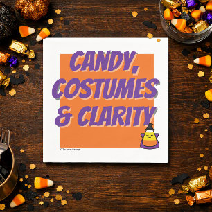 Süßigkeiten, Kostüme & Klarheit Halloween-Suchtf Serviette