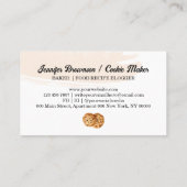 Süßigkeiten Kuchen Backwaren Nachspeisen Visitenkarte (Rückseite)