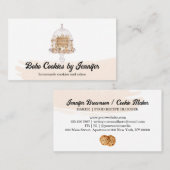 Süßigkeiten Kuchen Backwaren Nachspeisen Visitenkarte (Vorne/Hinten)