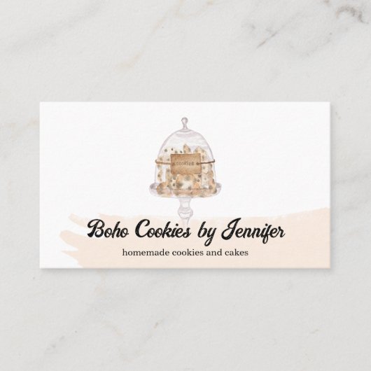 Süßigkeiten Kuchen Backwaren Nachspeisen Visitenkarte (Vorderseite)