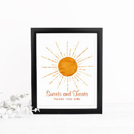 Süßigkeiten & Leckereien Aquarell Sunshine Baby Du Poster