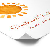 Süßigkeiten & Leckereien Aquarell Sunshine Baby Du Poster (Ecke)