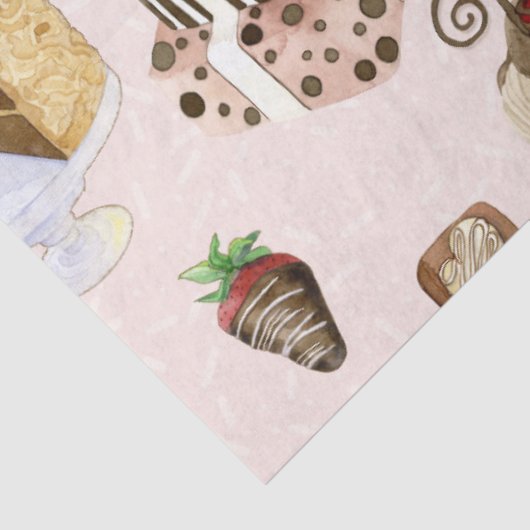 Süßigkeiten Leckereien Cupcakes Schokolade auf Kuc Seidenpapier (Ausschnitt)