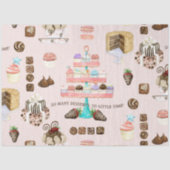 Süßigkeiten Leckereien Cupcakes Schokolade auf Kuc Seidenpapier (Vorderseite)