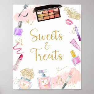 Süßigkeiten & Leckereien Glitz & Glam Wellness-Cen Poster