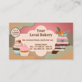 Süßigkeiten Leckereien Kuchen Bäckerei Visitenkarte (Vorderseite)