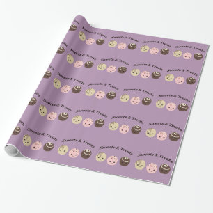 Süßigkeiten & Leckereien! Schokolade Geschenkpapier