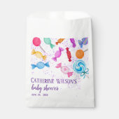Süßigkeiten Lollipops Candy Land Baby Dusche Geschenktütchen (Vorderseite)