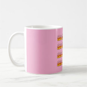 Süßigkeiten-Mais-Halloween-Muster-Aufkleber Kaffeetasse