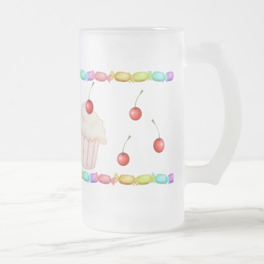 Süßigkeiten Mattglas Bierglas (Rechts)