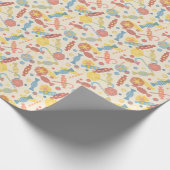 Süßigkeiten-Muster Geschenkpapier (Ecke)