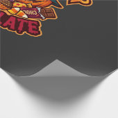 Süßigkeiten oder Saures Halloween-Kürbis-Hexenhut- Geschenkpapier (Ecke)