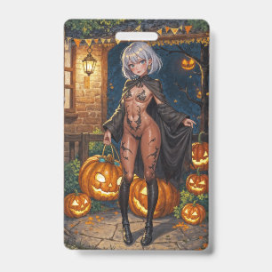 Süßigkeiten oder Saures, Mutiges Halloween-Kostümm Ausweis