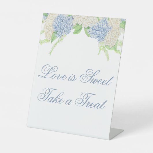 Süßigkeiten Party Aquarellgarten Blumengarten Tafe Sockelschild (Vorderseite)