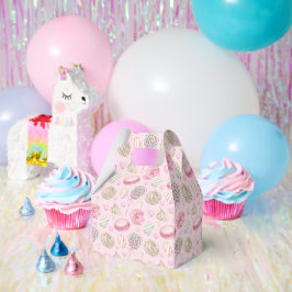 Süßigkeiten Pink-Aquarellmuster Geschenkschachtel