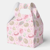 Süßigkeiten Pink-Aquarellmuster Geschenkschachtel (Rückseite)