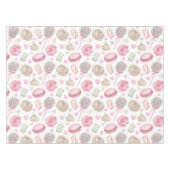 Süßigkeiten Pink-Aquarellmuster Tischdecke (Vorderseite (Horizontal))