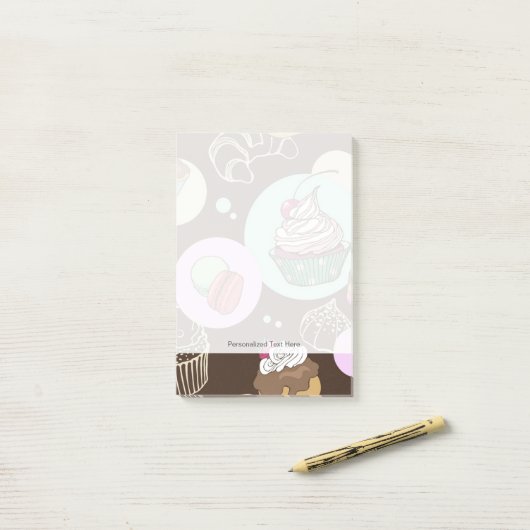 Süßigkeiten Post-it Klebezettel (Auf Schreibtisch)