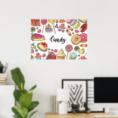 Süßigkeiten Poster (Heimbüro)