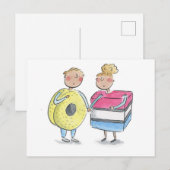 Süßigkeiten Postkarte (Vorne/Hinten)