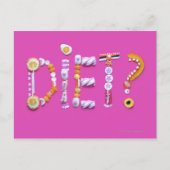 Süßigkeiten Postkarte (Vorderseite)