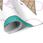 Süßigkeiten - Premium-Eiscreme-Verpackung Geschenkpapier (Rolleneckpunkt)