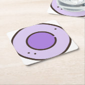 Süßigkeiten Rechteckiger Pappuntersetzer (angewinkelt)