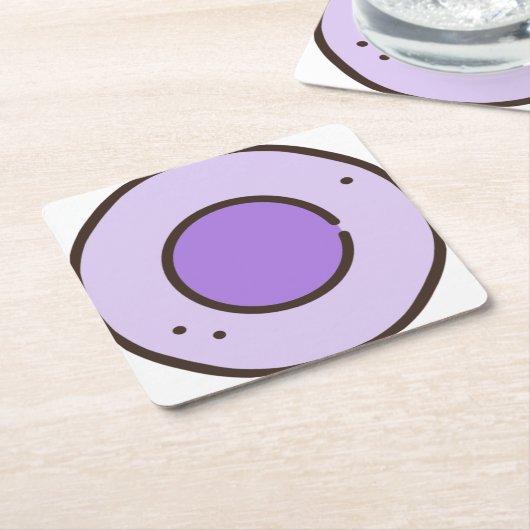 Süßigkeiten Rechteckiger Pappuntersetzer (angewinkelt)