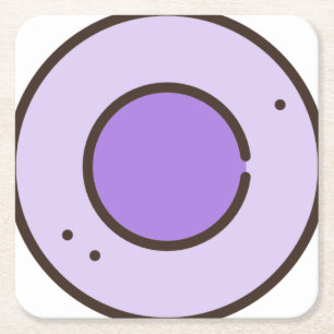 Süßigkeiten Rechteckiger Pappuntersetzer