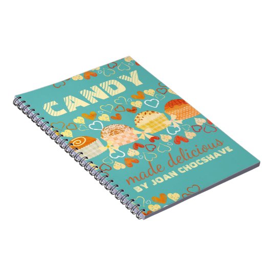 Süßigkeiten Rezept Notebook mit Trüffelfarben Notizblock (Rechte Seite)
