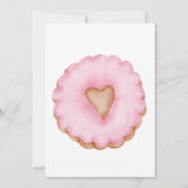 Süßigkeiten Rosa Banner Donuts Baby Dusche Party Einladung (Rückseite)