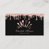 Süßigkeiten, Rose Gold Tropfen Bäckereiwerkzeuge S Visitenkarte (Vorderseite)