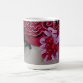 Süßigkeiten Rot und Rosa rustikal Kaffeetasse (Mittel)