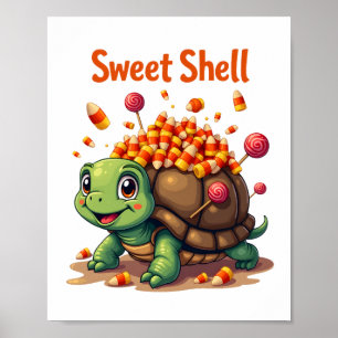 Süßigkeiten-Schalen-Schildkröte Poster