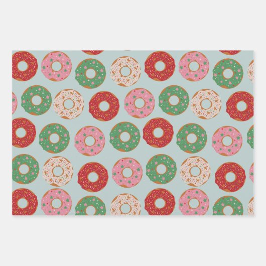 Süßigkeiten Schokolade Donuts Geschenkpapier Set (Vorderseite 3)