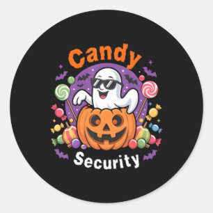 Süßigkeiten Sicherheit Boo Kürbis Geist Halloween Runder Aufkleber