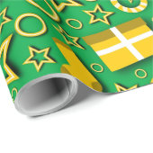 Süßigkeiten, Socken und Geschenkboxen Geschenkpapier (Rolleneckpunkt)