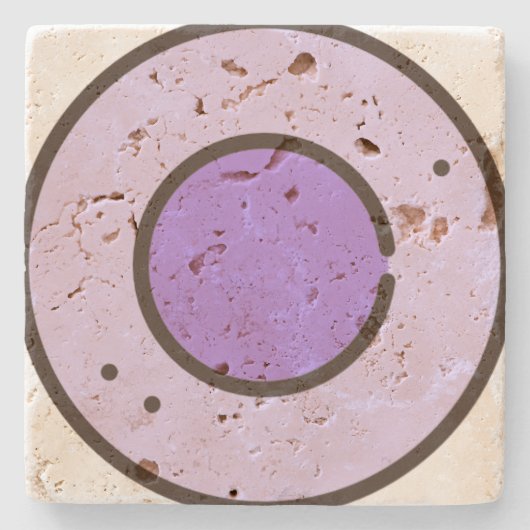 Süßigkeiten Steinuntersetzer (Vorderseite)