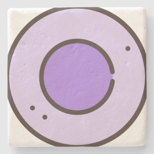 Süßigkeiten Steinuntersetzer (Vorderseite)