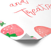 Süßigkeiten Strawberry Babydusche Poster (Ecke)
