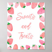 Süßigkeiten Strawberry Babydusche Poster (Vorne)