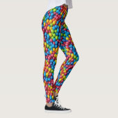 Süßigkeiten, Süßigkeiten, Kaugummi-Hintergrund Leggings (Rechts)