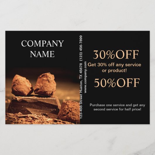 Süßigkeiten Süßwarenladen Schokolade Flyer (Vorne)