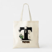 Süßigkeiten-Tasche mit Anfangsbuchstaben T für Hal Tragetasche (Rückseite)