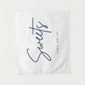 Süßigkeiten Tischuntergrund Eine Desserthochzeit Wandteppich (Vorderseite)