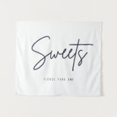 Süßigkeiten Tischuntergrund Eine Desserthochzeit Wandteppich (Vorderseite (Horizontal))